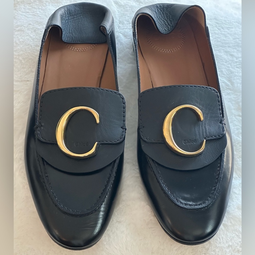 Chloe leather loafers - size 8 1/2